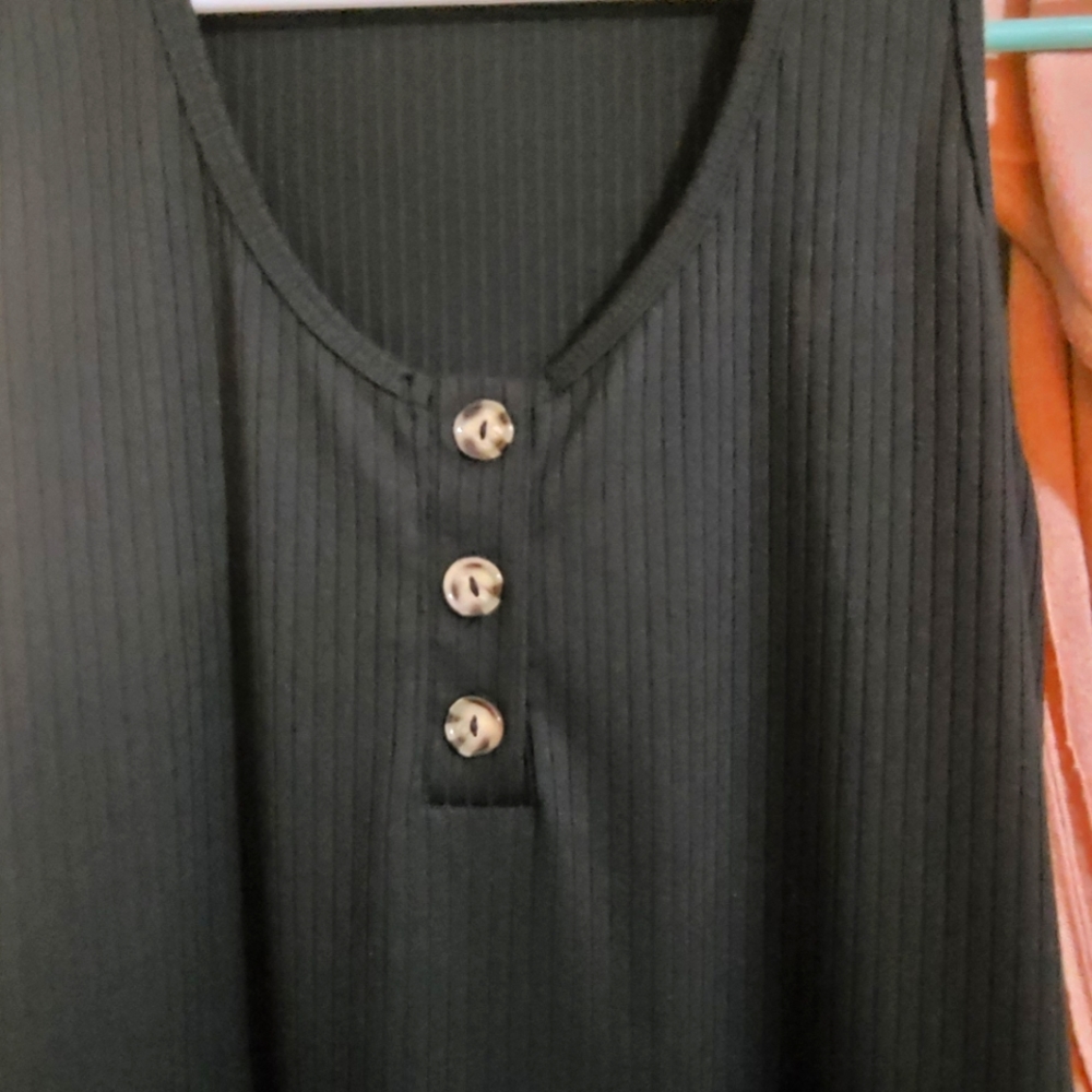 White Birch midi summer dress, black size large